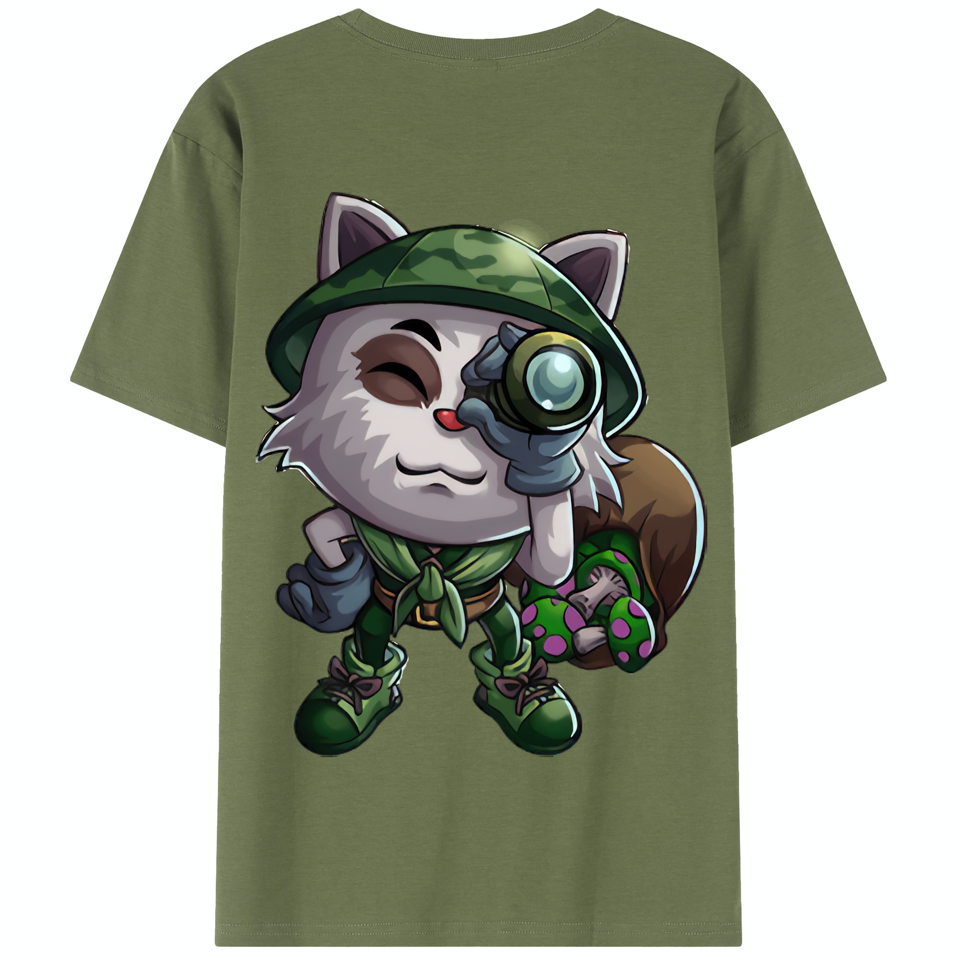 リーグ・オブ・レジェンド League of Legends LOL 綿100％半袖Tシャツ（背面プリント）